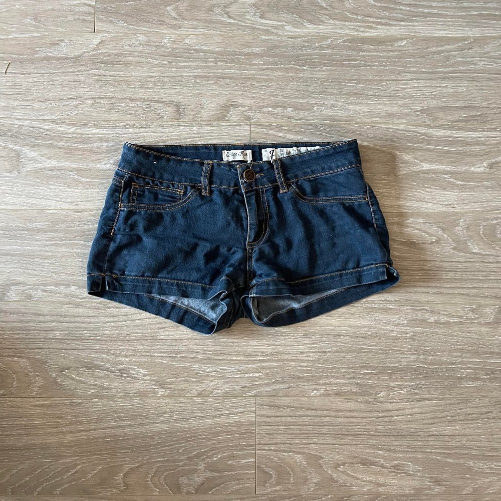 Indigo Rein dark denim shorts (7)